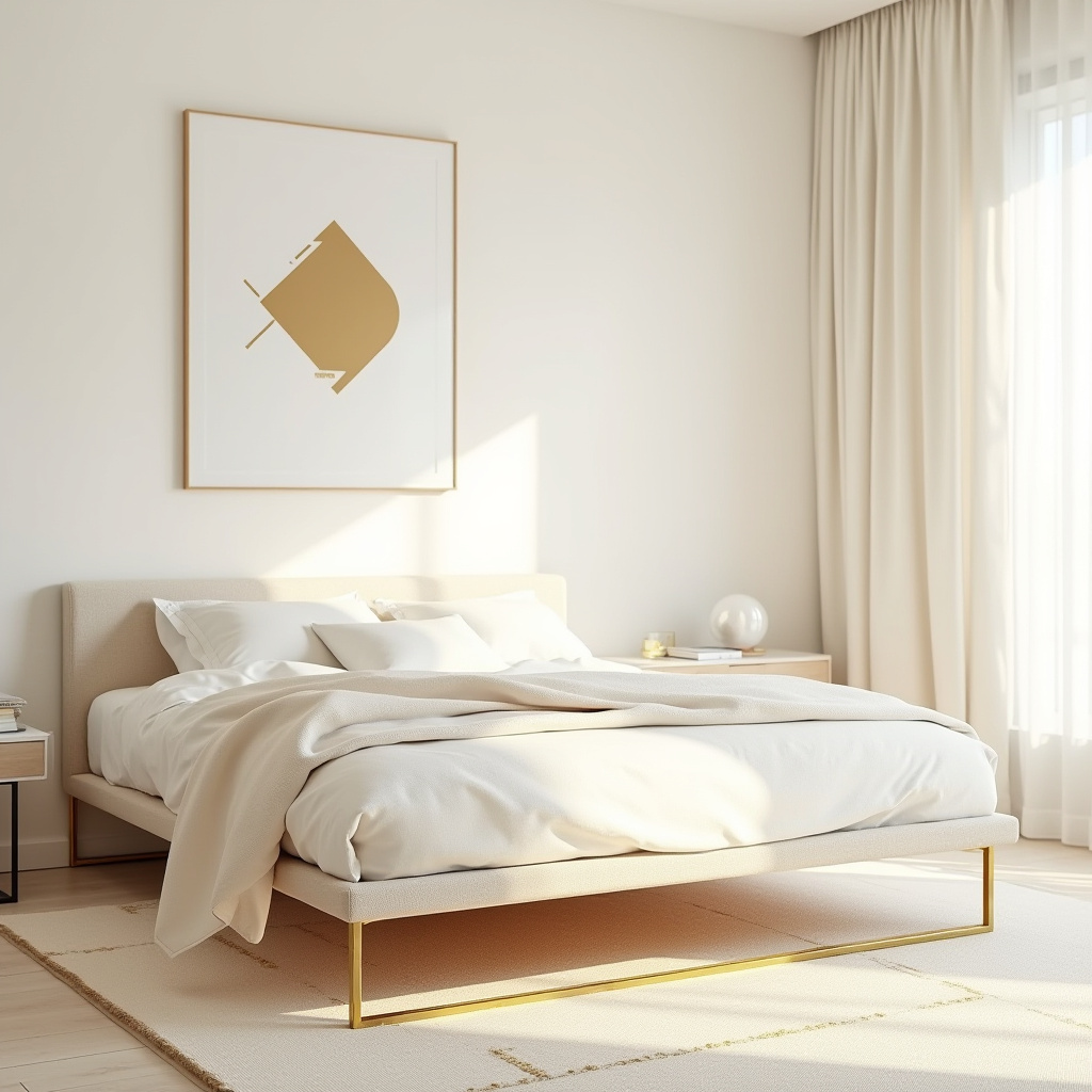 cream and gold bedroom ideas 4