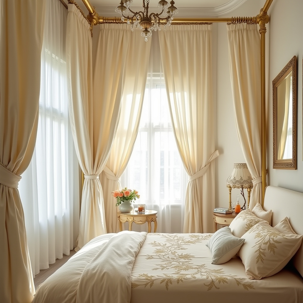 cream and gold bedroom ideas 9