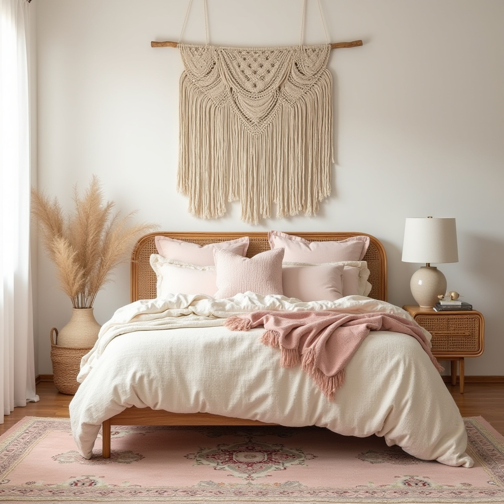 cream and pink bedroom 12