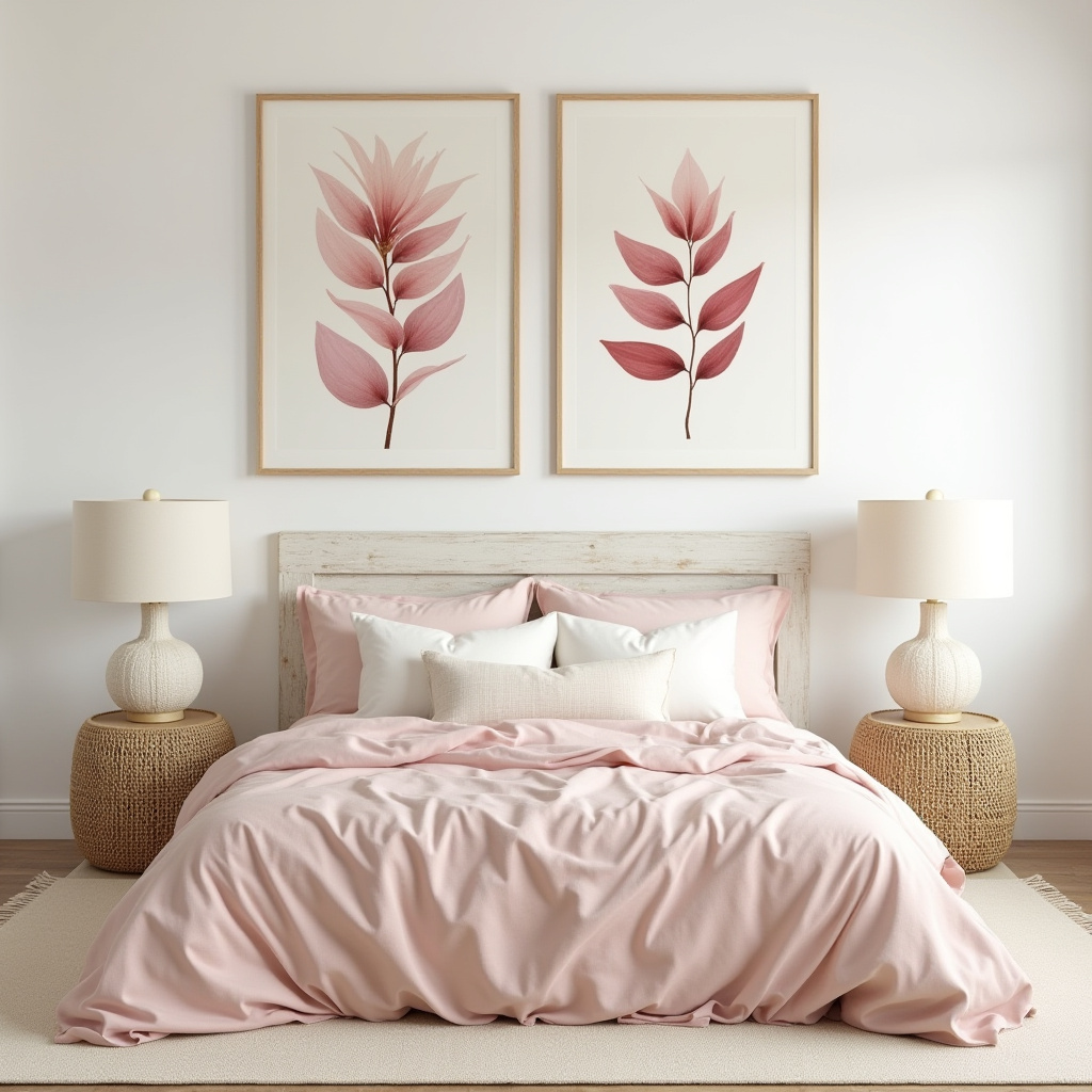 cream and pink bedroom 16
