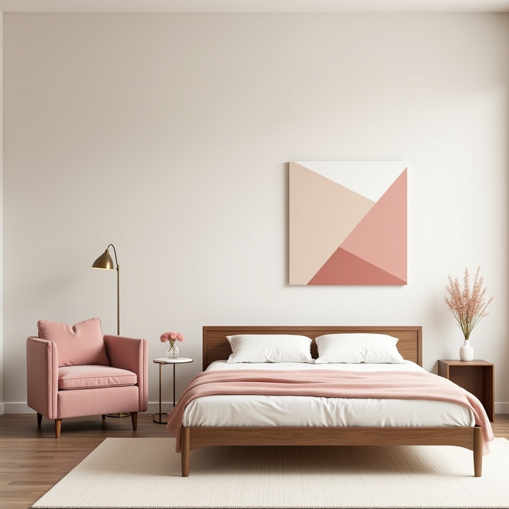cream and pink bedroom 17