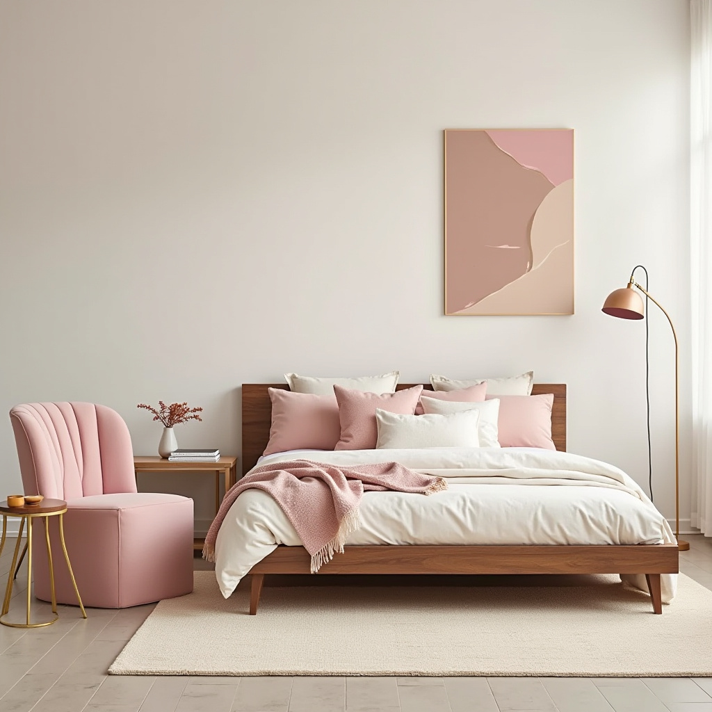 cream and pink bedroom 18
