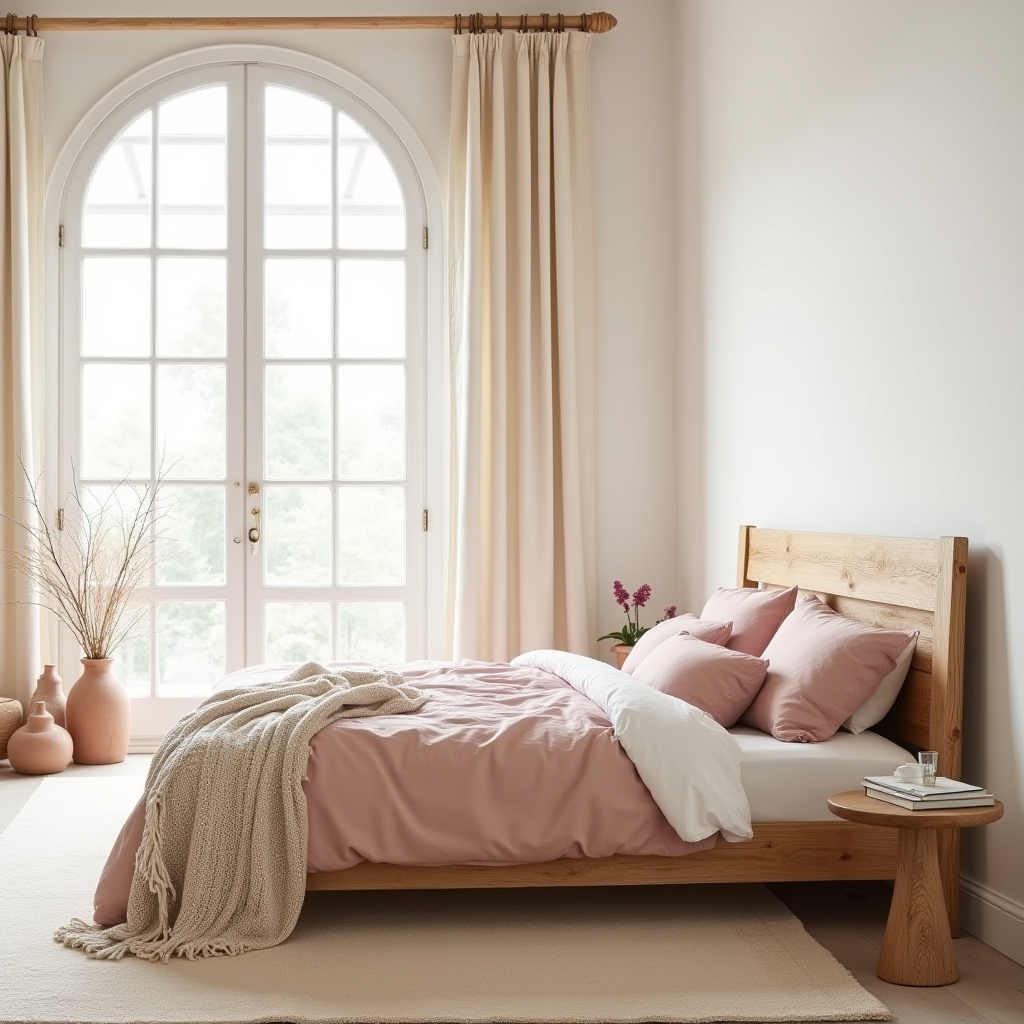 cream and pink bedroom 19