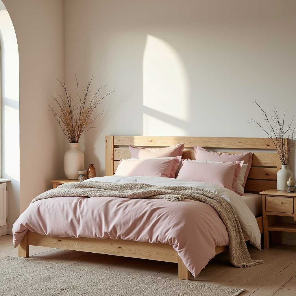 cream and pink bedroom 20