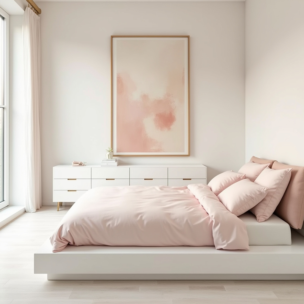 cream and pink bedroom 25