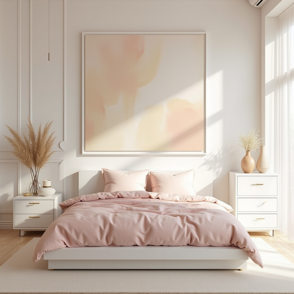 cream and pink bedroom 26