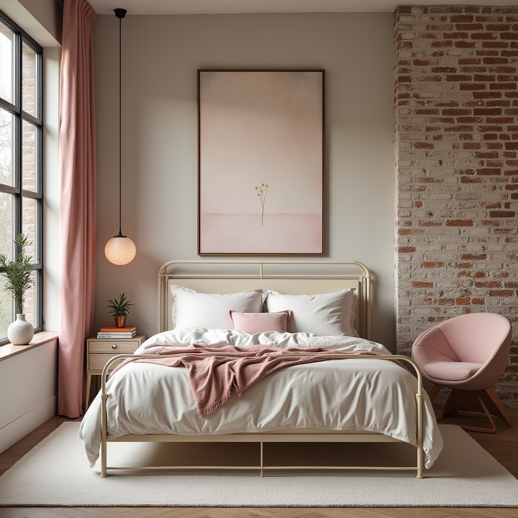 cream and pink bedroom 30
