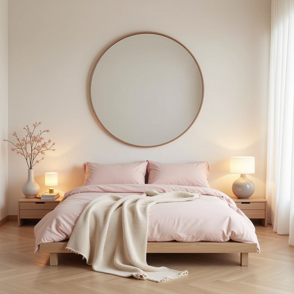 cream and pink bedroom 31