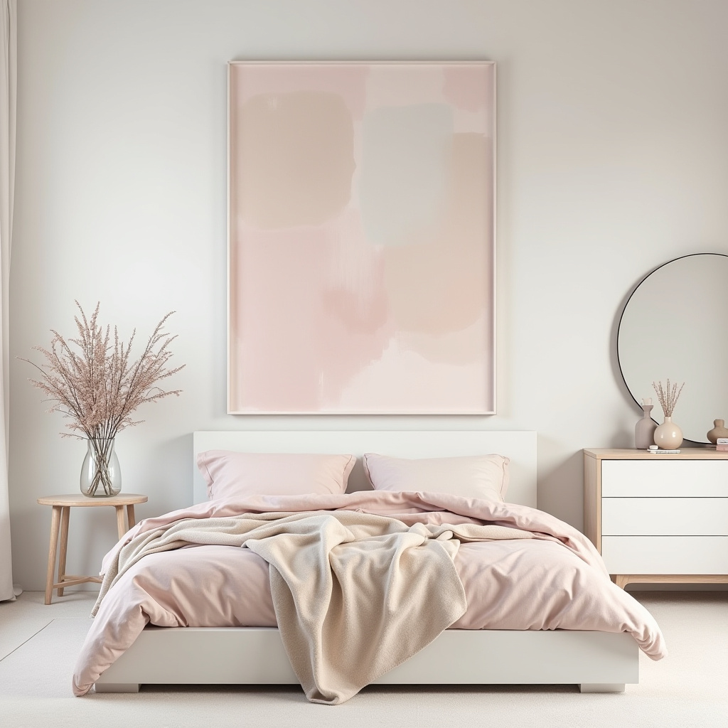 cream and pink bedroom 39