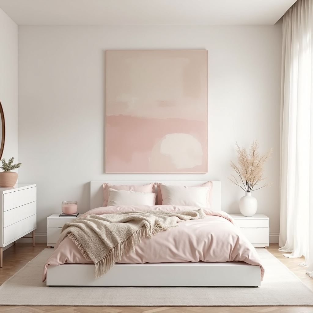 cream and pink bedroom 40