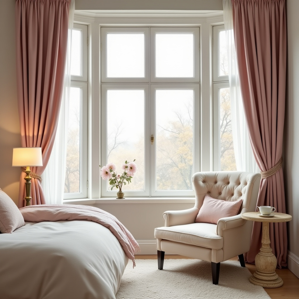 cream and pink bedroom 8