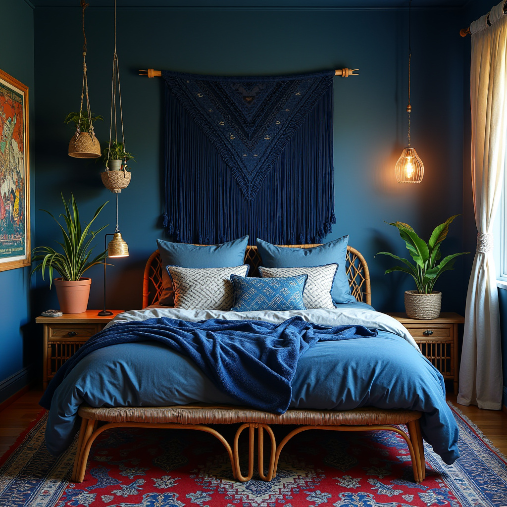 dark blue bedrooms 17