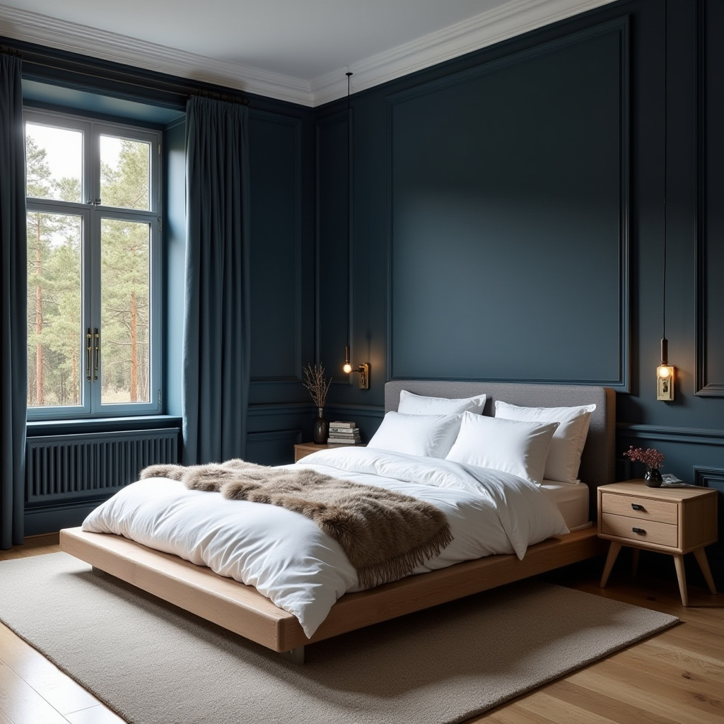 dark blue bedrooms 25