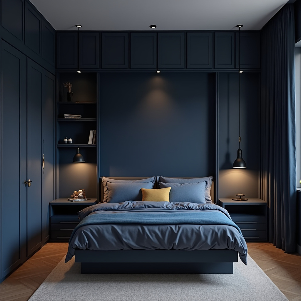 dark blue bedrooms 30