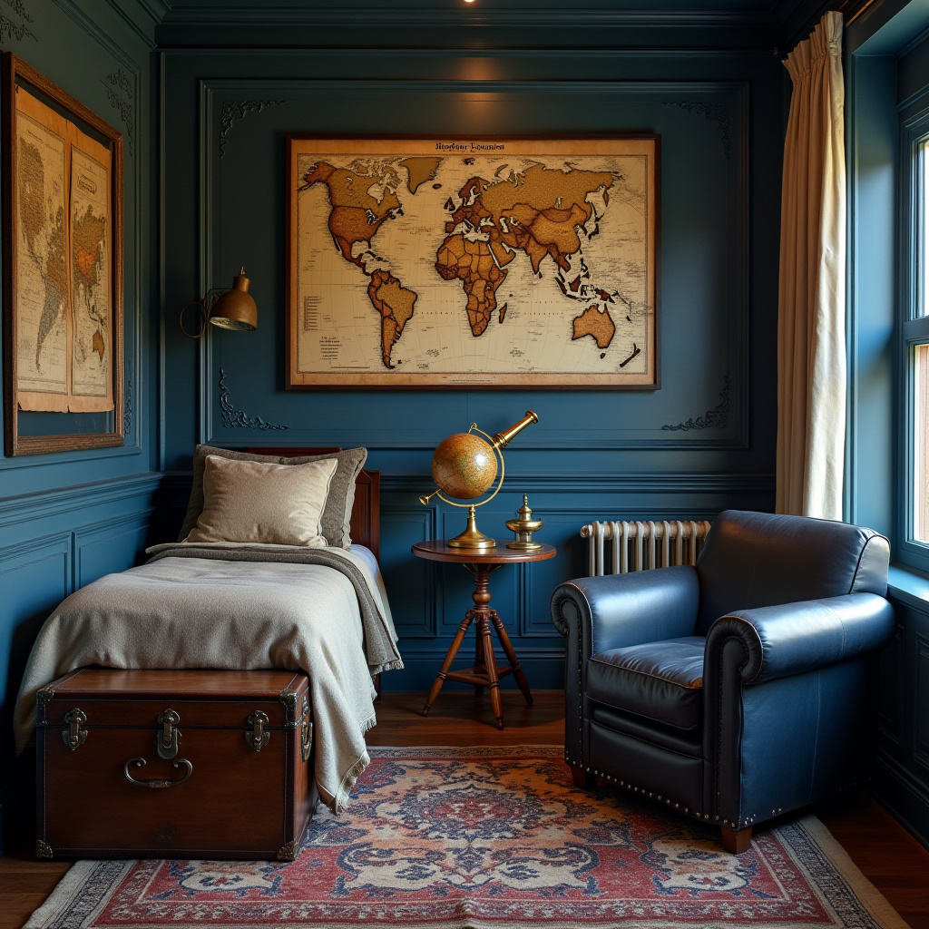 dark blue boys bedroom 15
