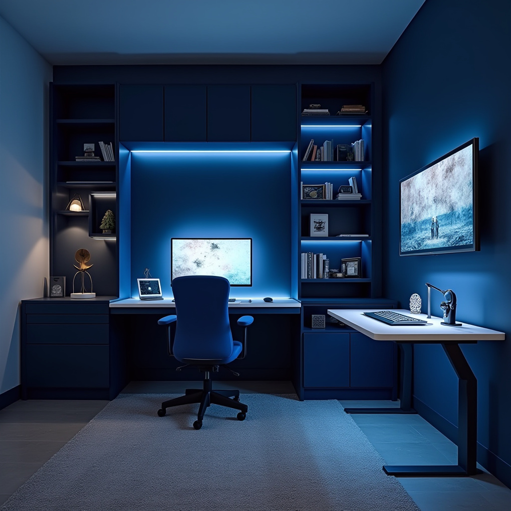 dark blue boys bedroom 18