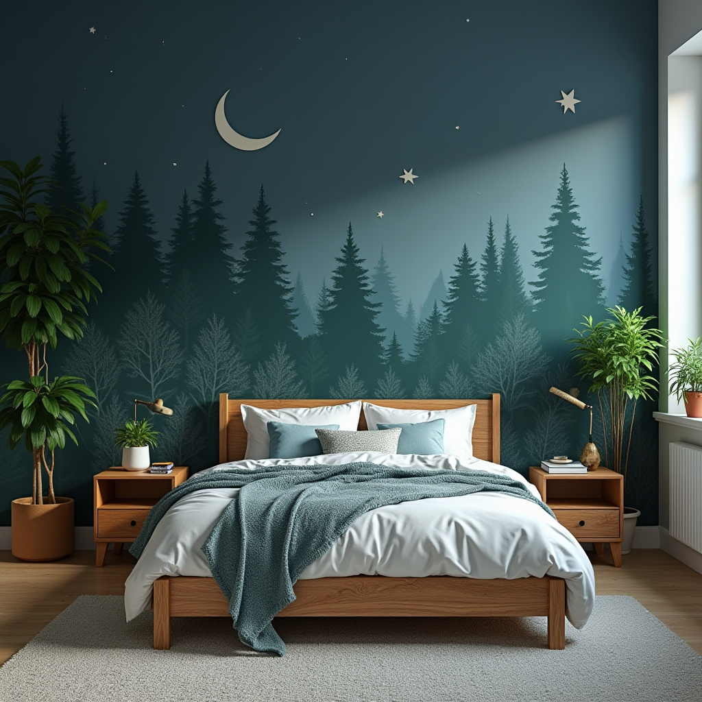 dark blue boys bedroom 22