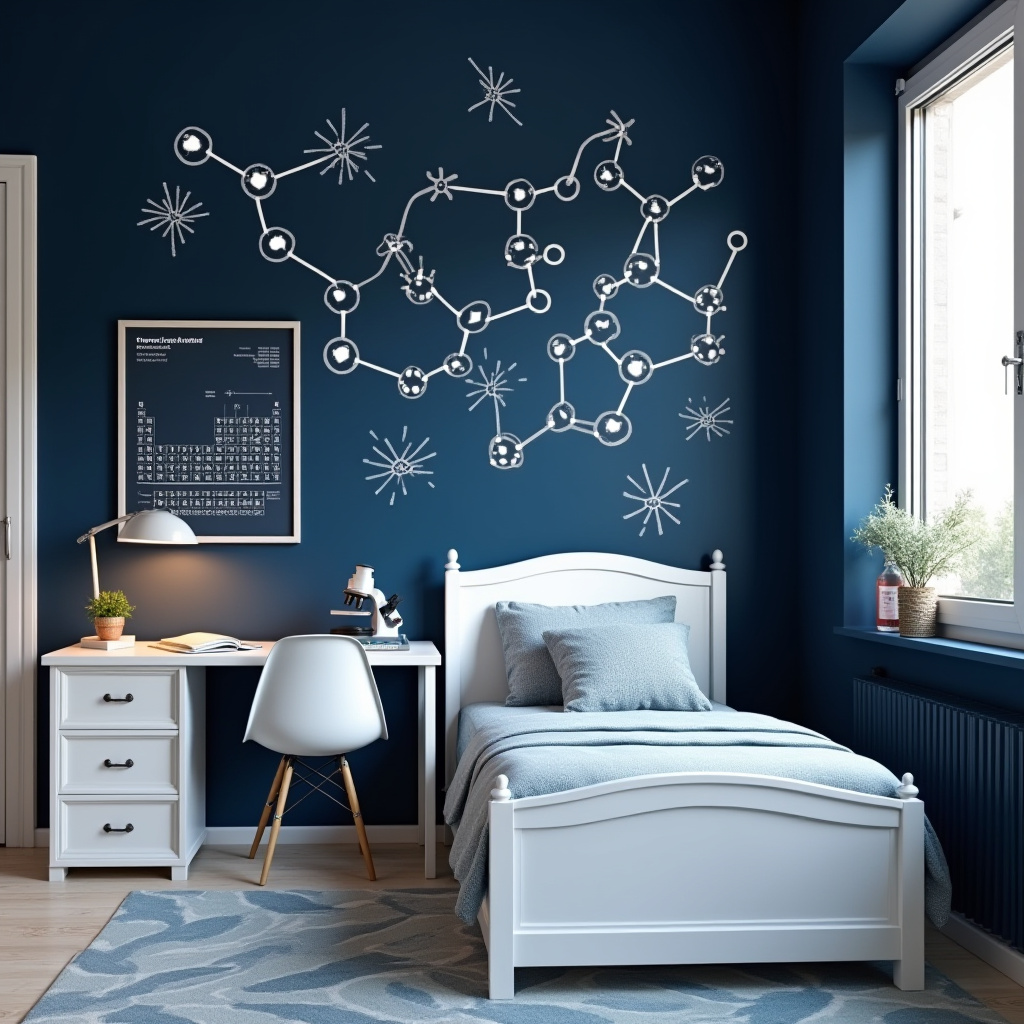 dark blue boys bedroom 25