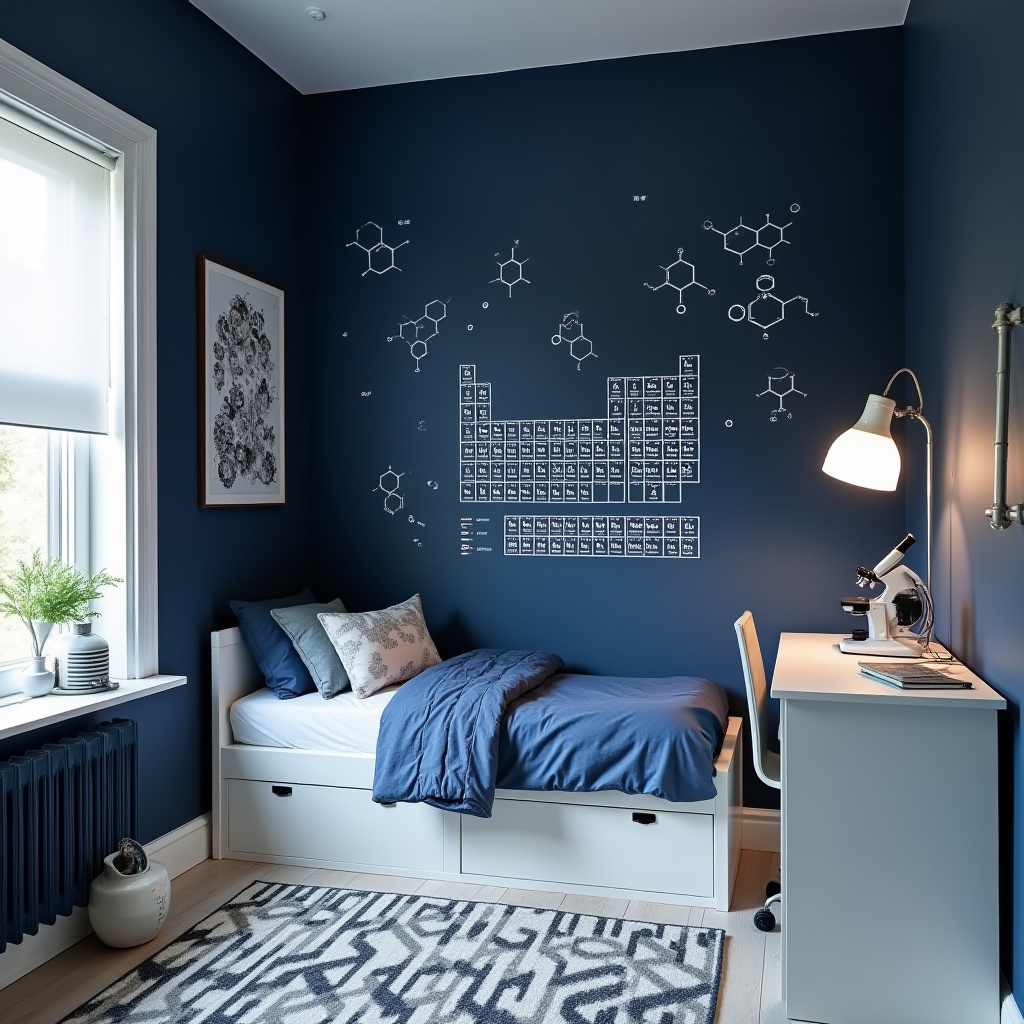 dark blue boys bedroom 26