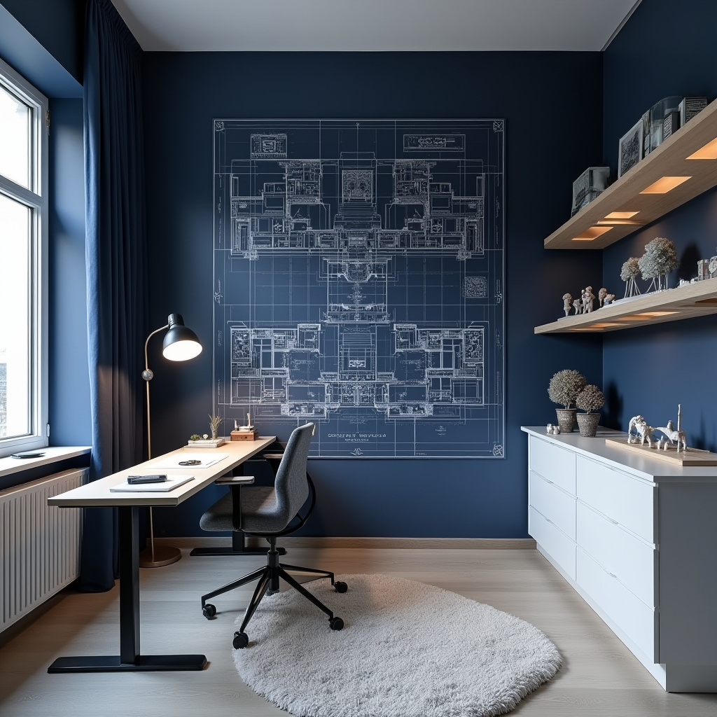 dark blue boys bedroom 28