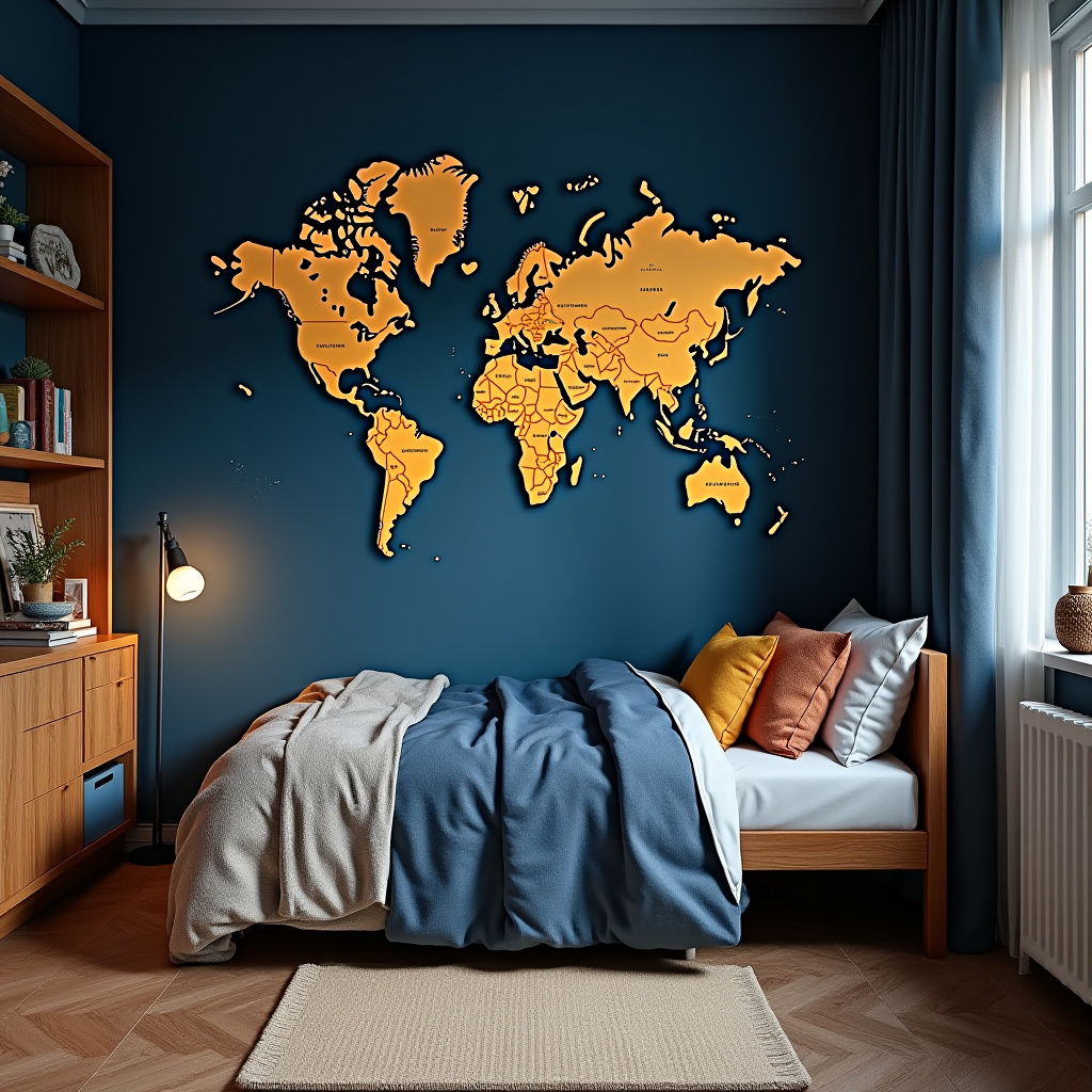 dark blue boys bedroom 34