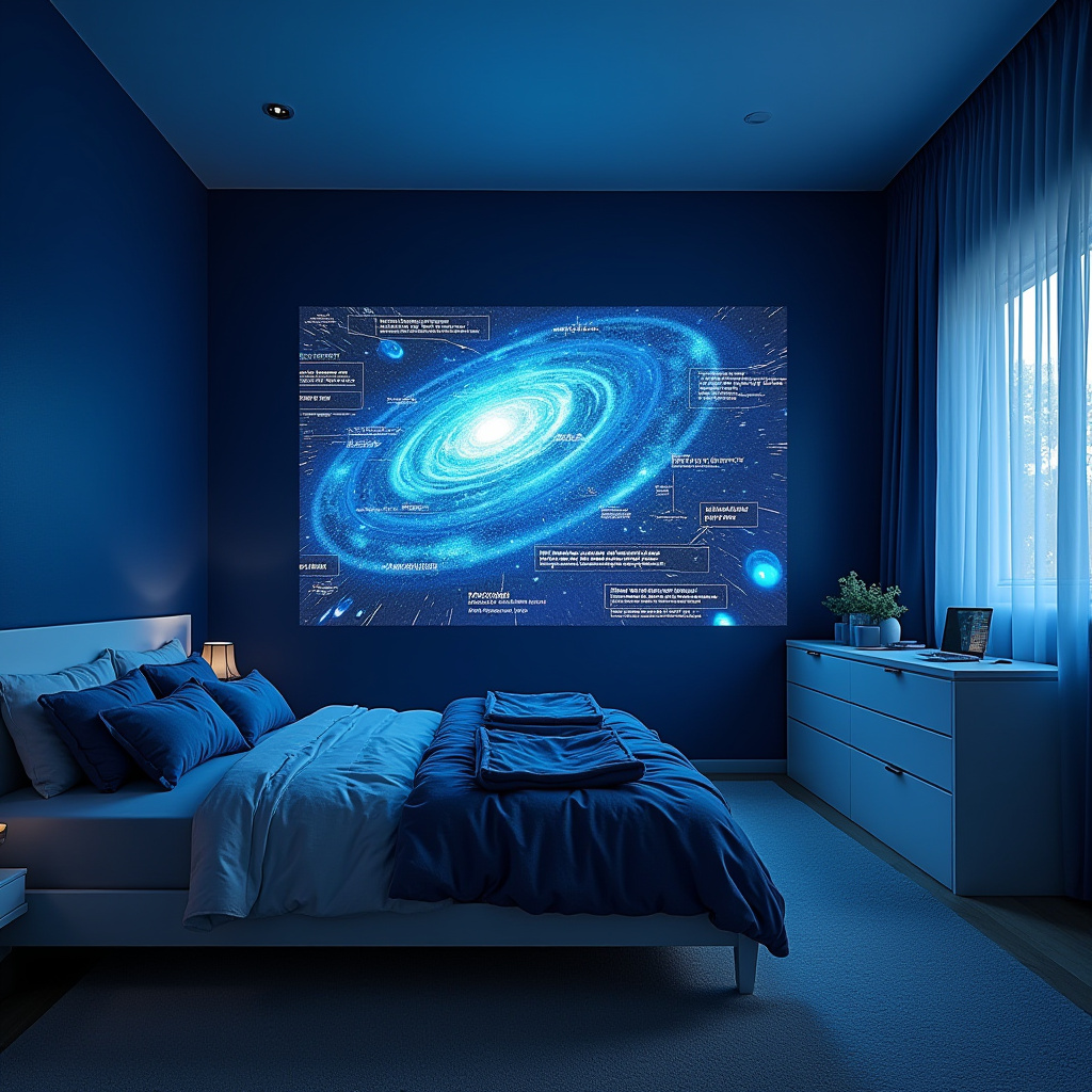 dark blue boys bedroom 40