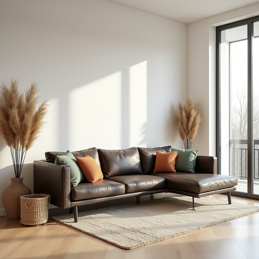 dark brown couch living room ideas 2