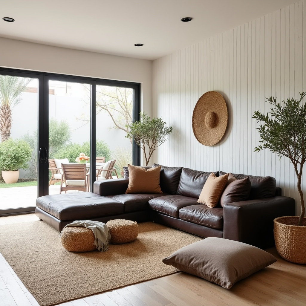 dark brown couch living room ideas 29