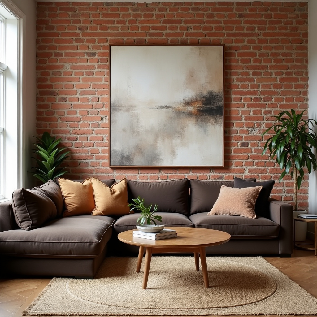 dark brown couch living room ideas 3