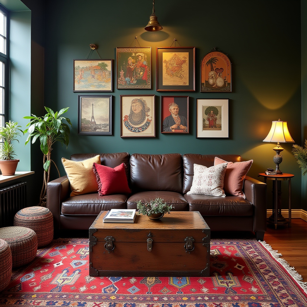 dark brown couch living room ideas 34