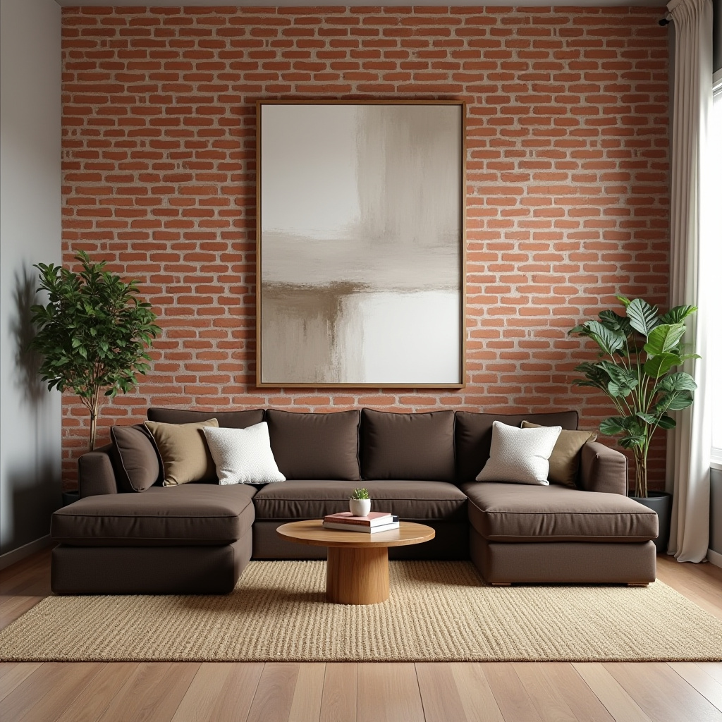 dark brown couch living room ideas 4