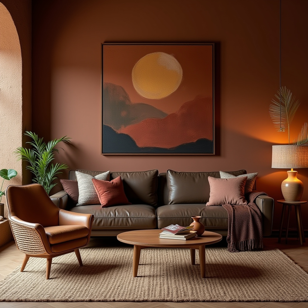dark brown couch living room ideas 40