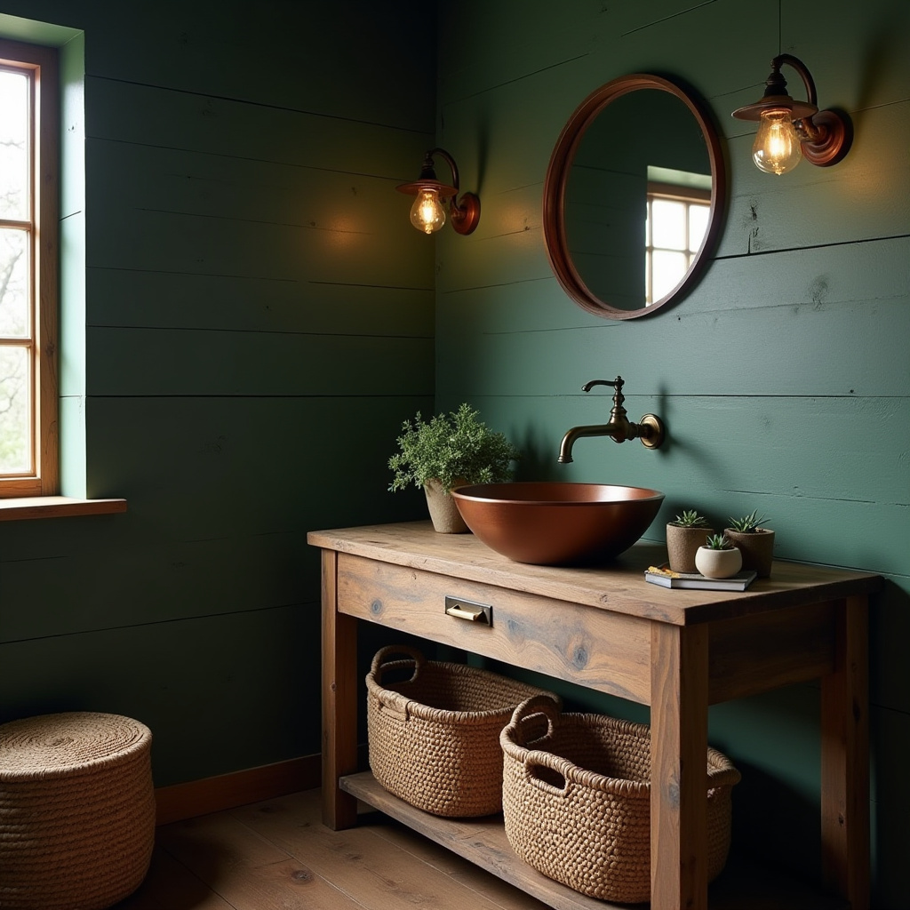 dark green bathroom ideas 13