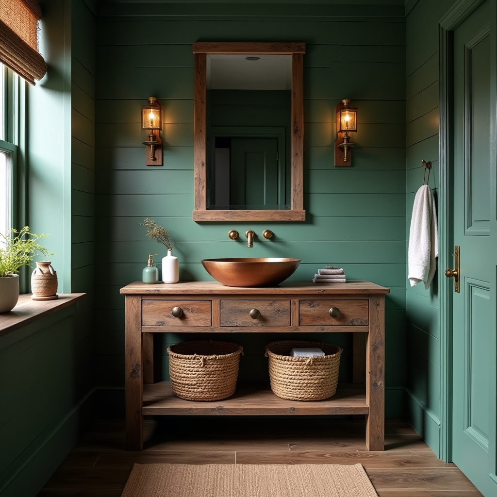 dark green bathroom ideas 14