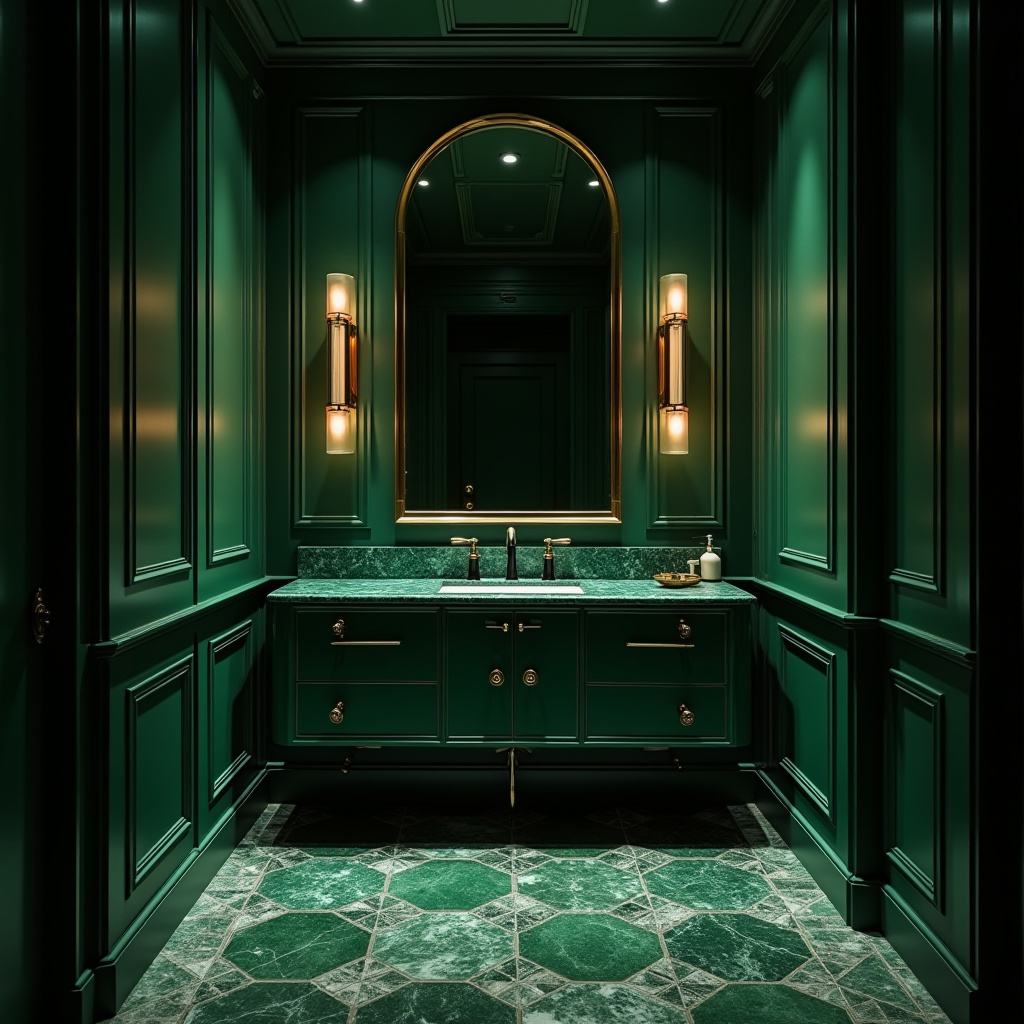 dark green bathroom ideas 16