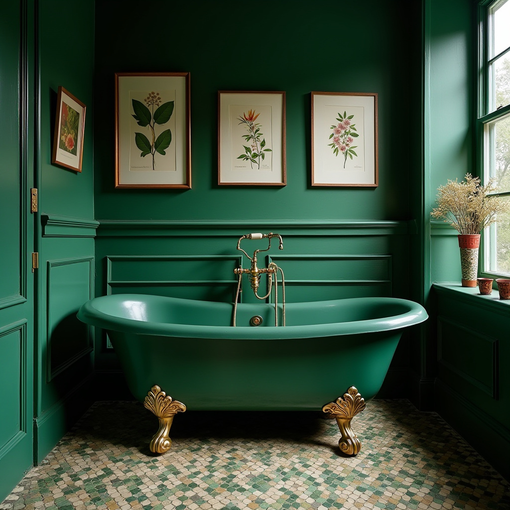 dark green bathroom ideas 23