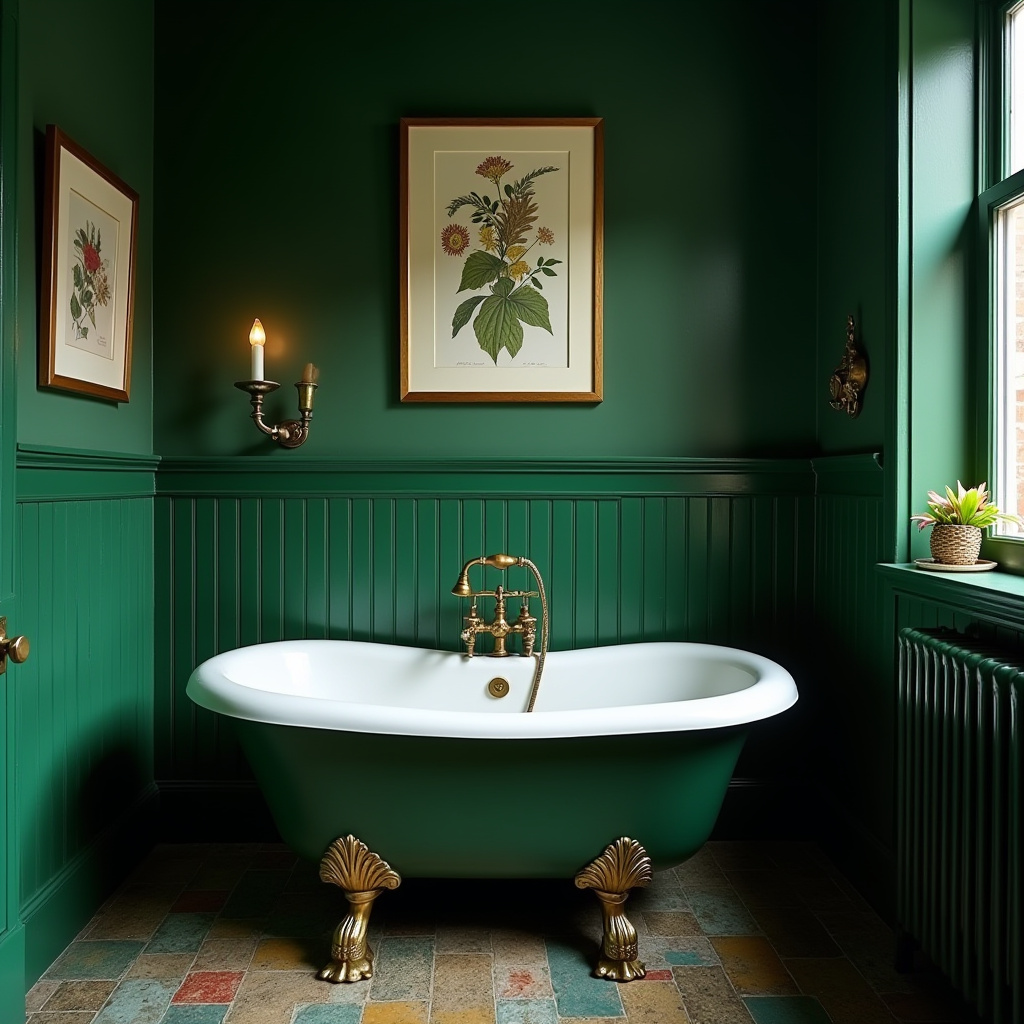 dark green bathroom ideas 24