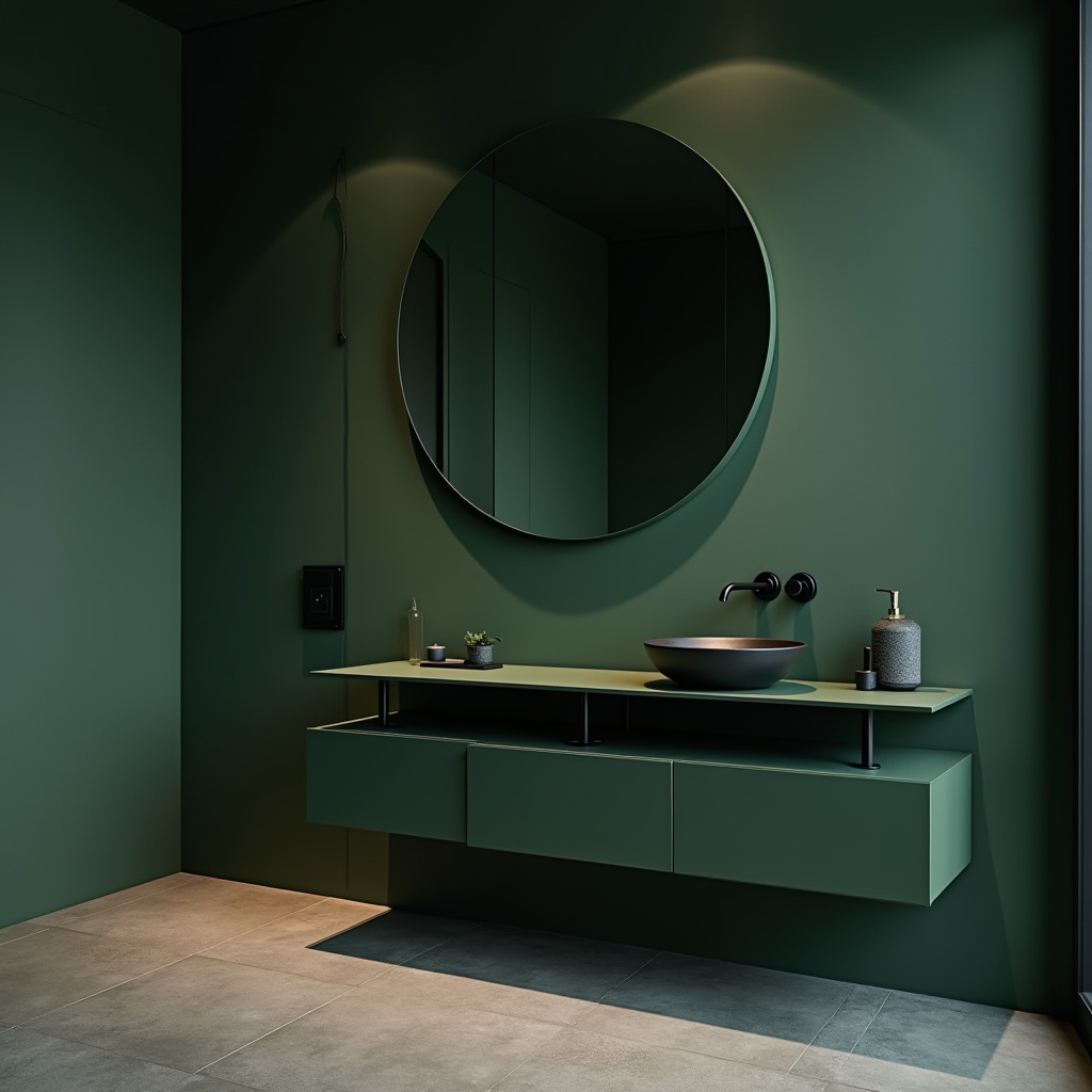 dark green bathroom ideas 27