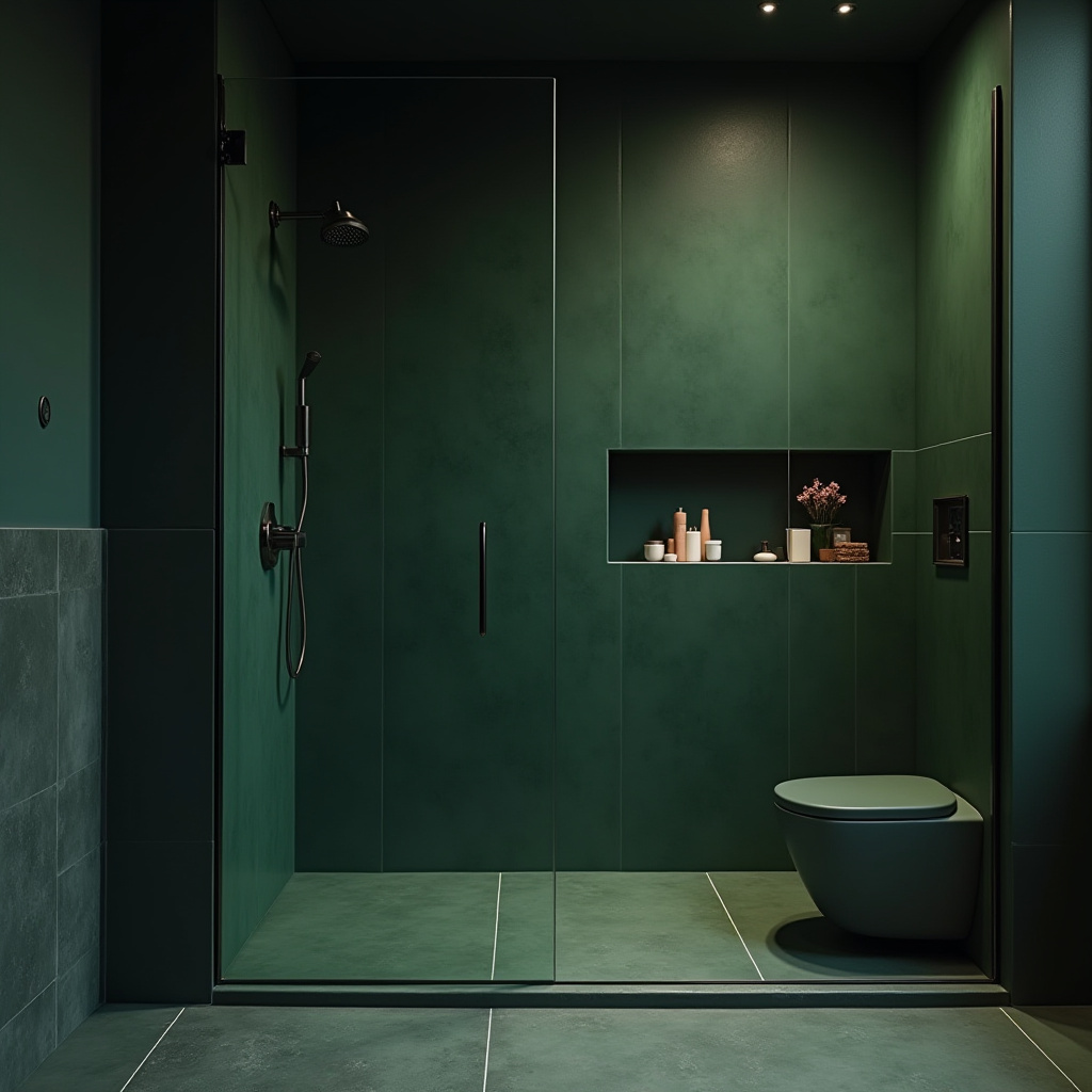 dark green bathroom ideas 3