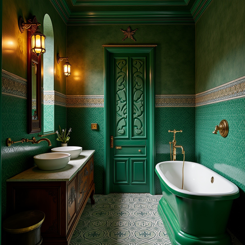 dark green bathroom ideas 30