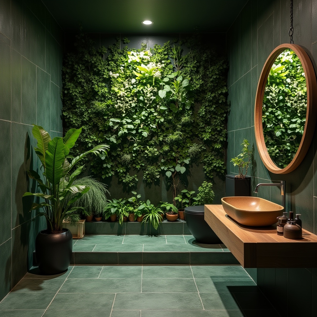 dark green bathroom ideas 32