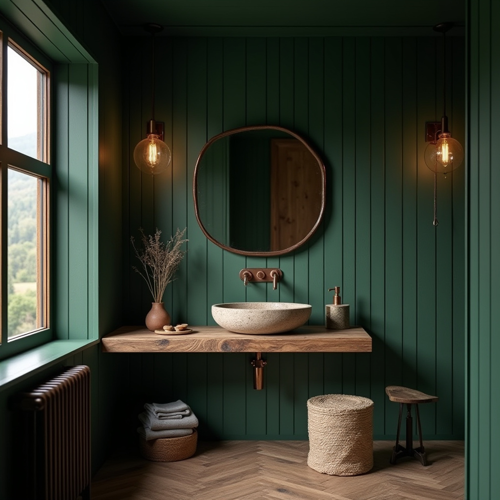 dark green bathroom ideas 37