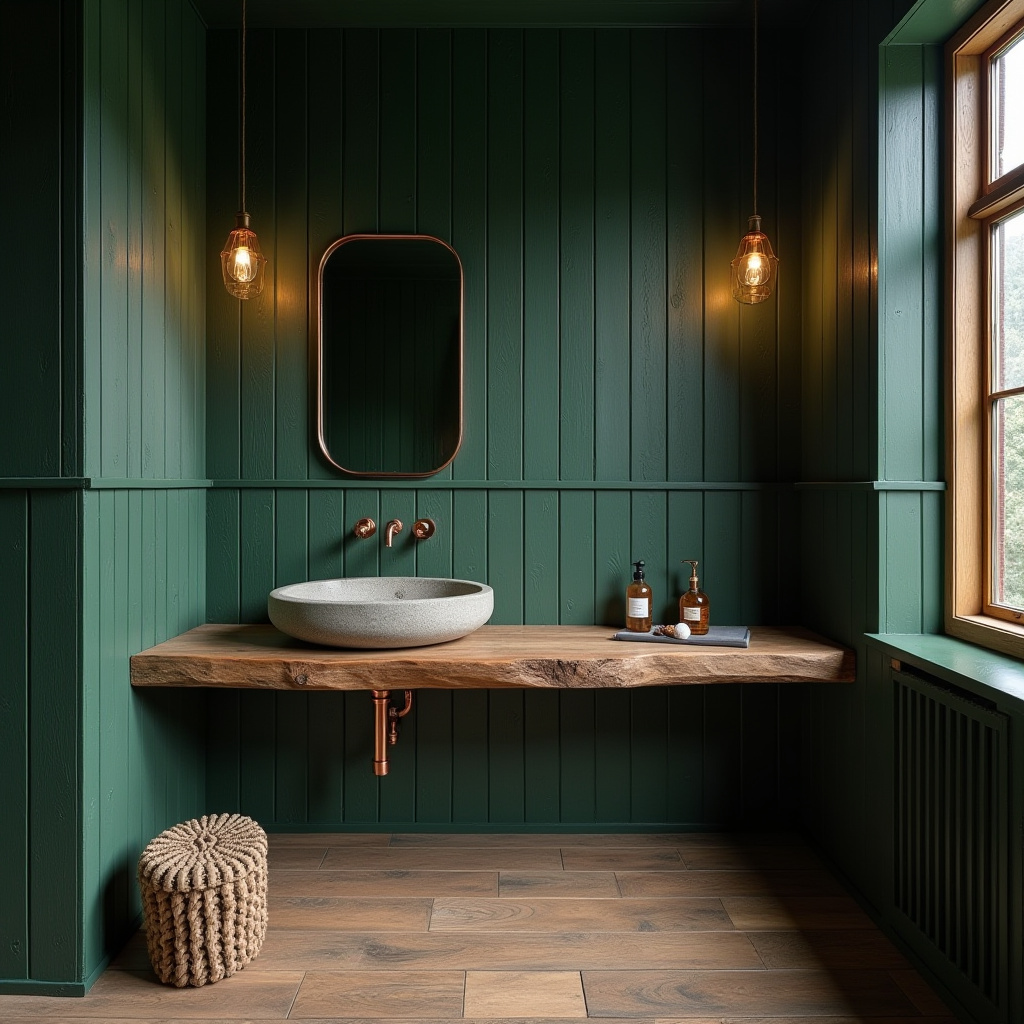 dark green bathroom ideas 38