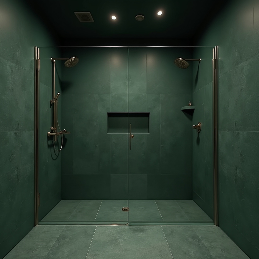 dark green bathroom ideas 4