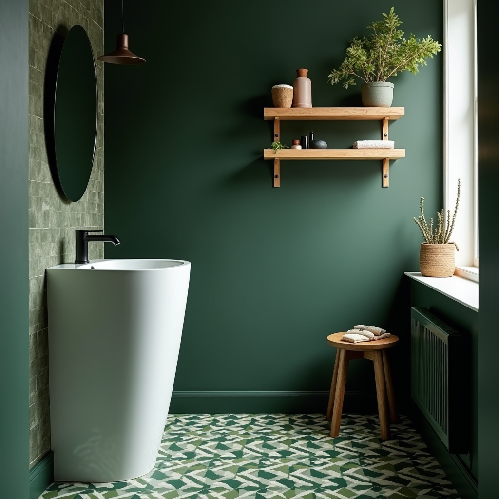 dark green bathroom ideas 5