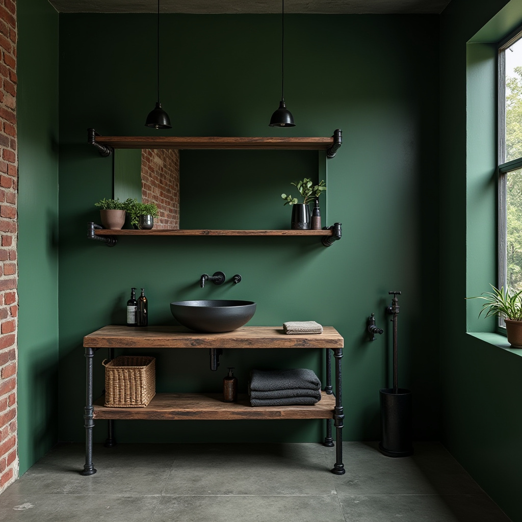 dark green bathroom ideas 8
