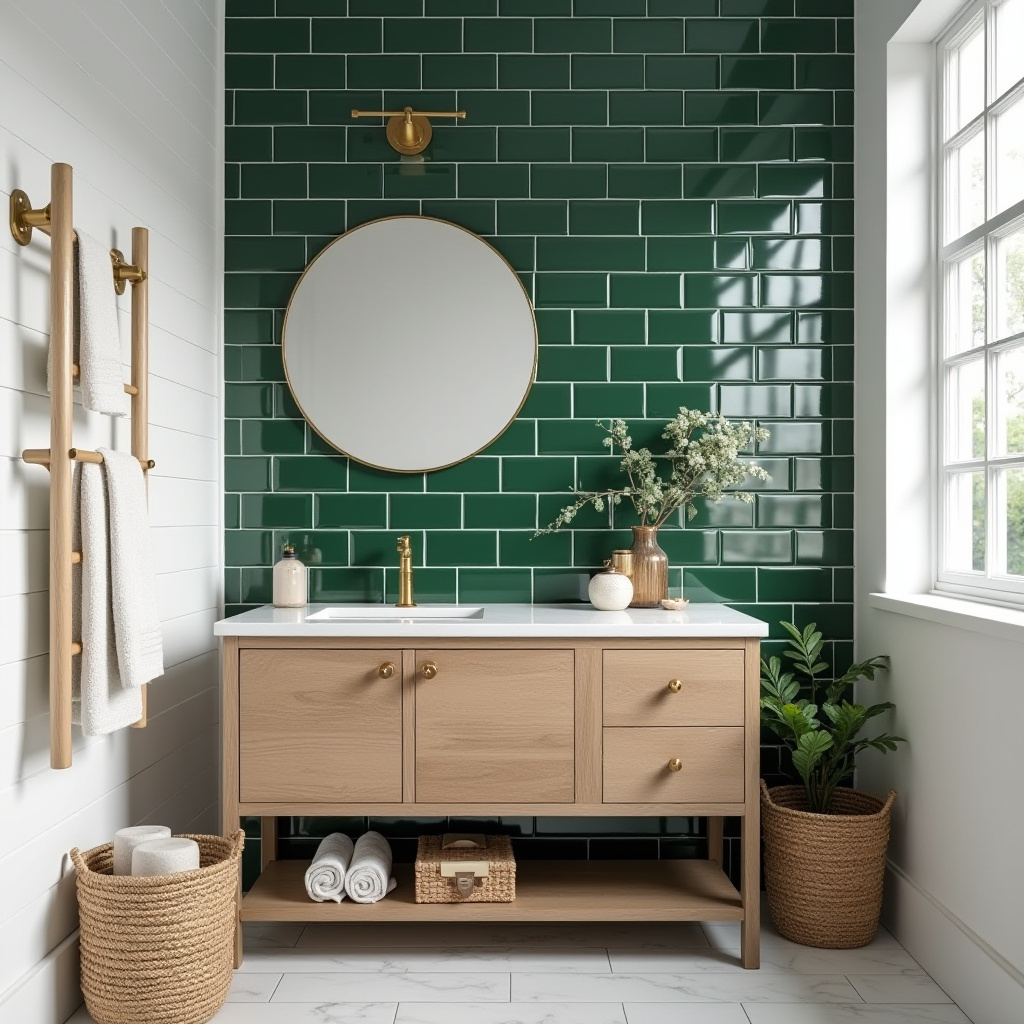 dark green tile bathroom 10