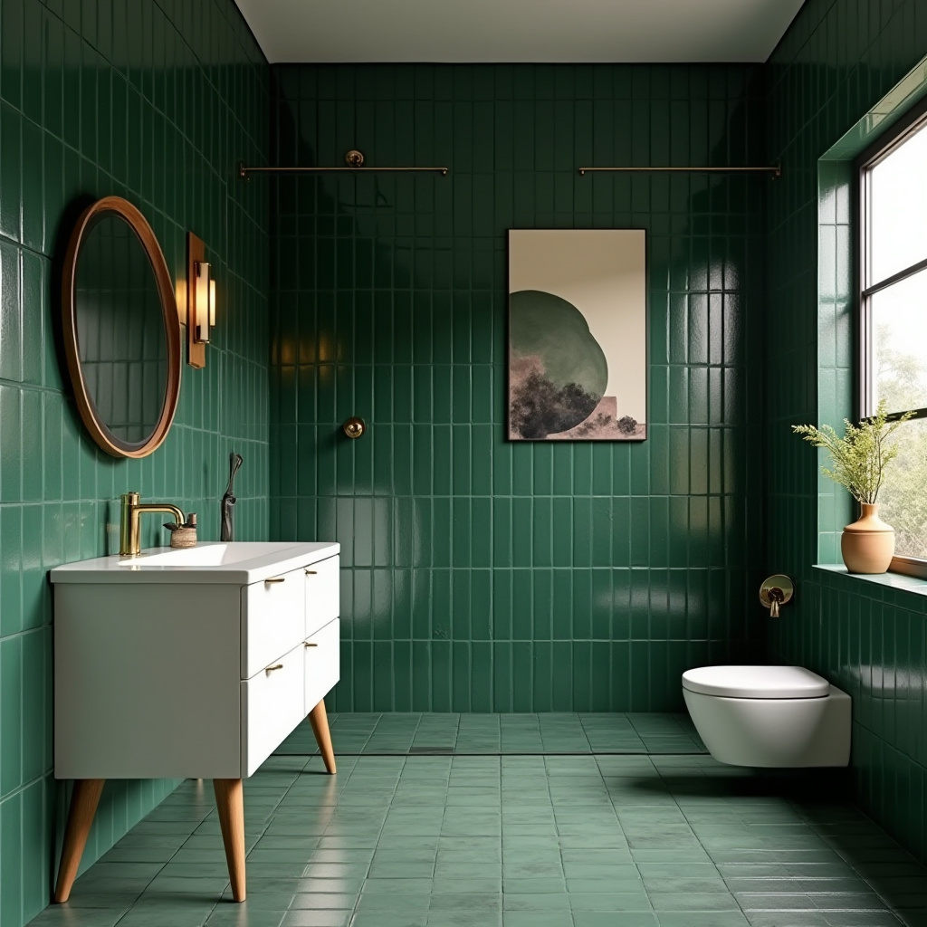 dark green tile bathroom 17