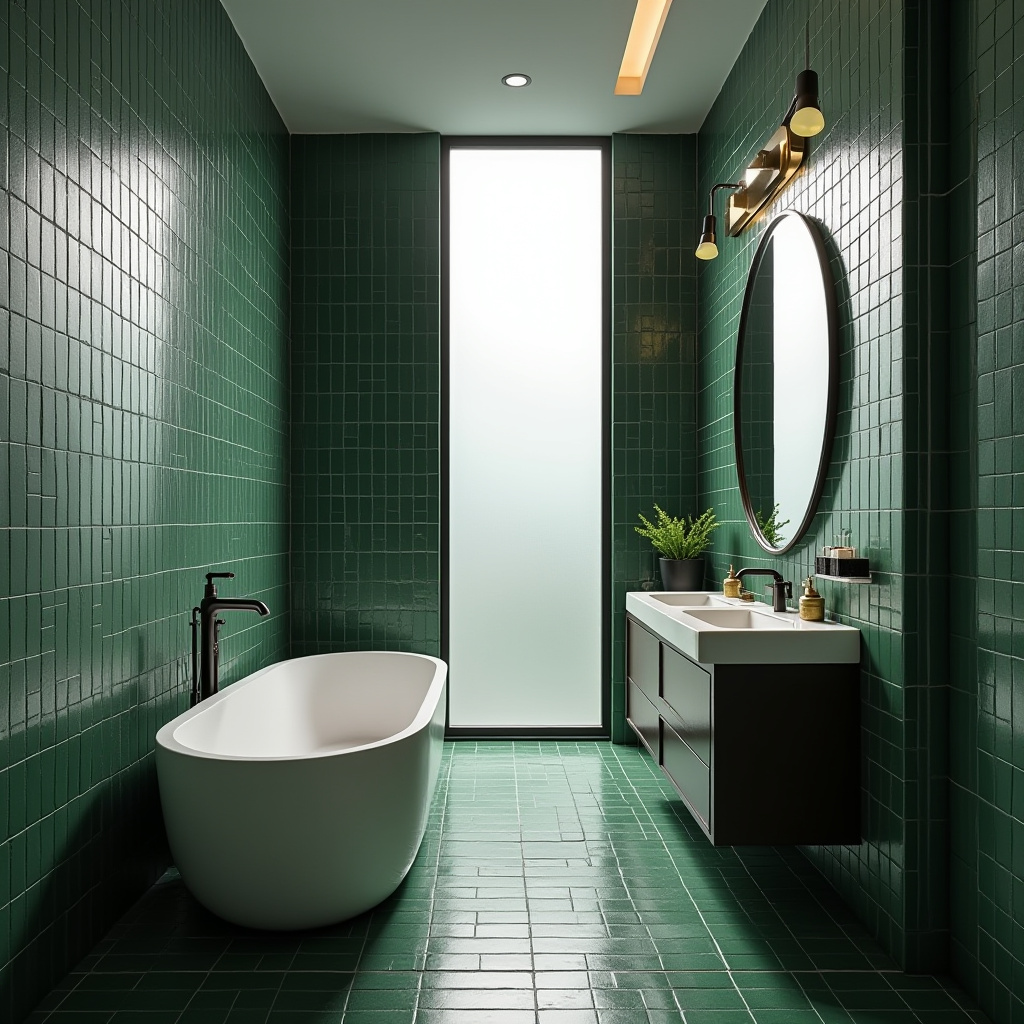 dark green tile bathroom 2