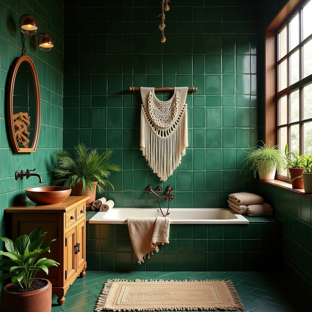 dark green tile bathroom 20